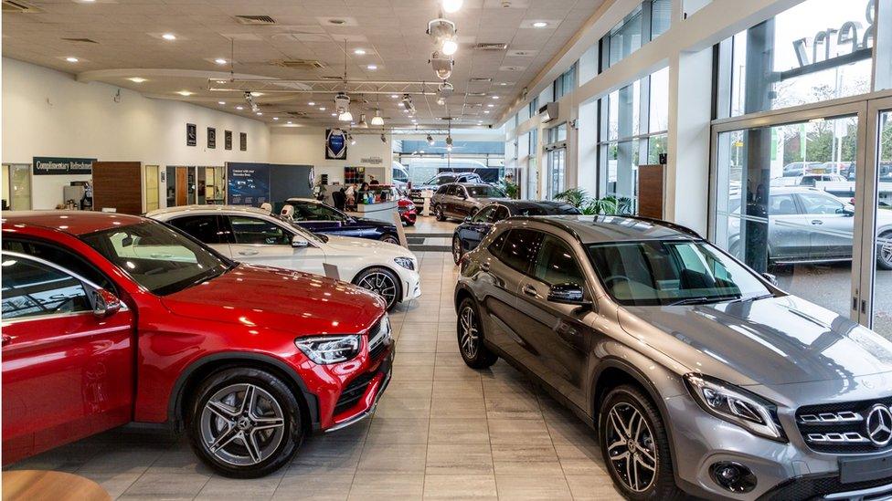 Dealership showroom inventory